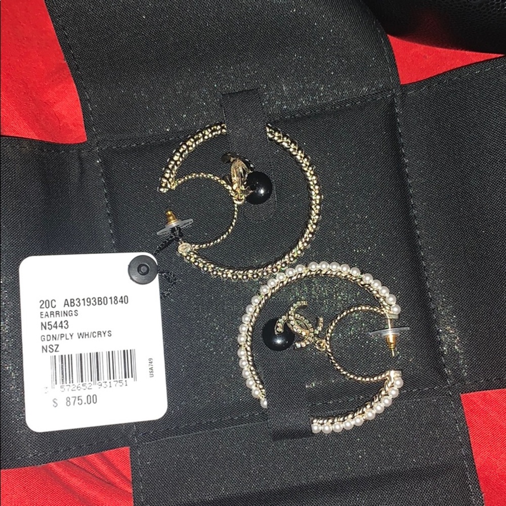 Chanel Earrings & Chanel Bag